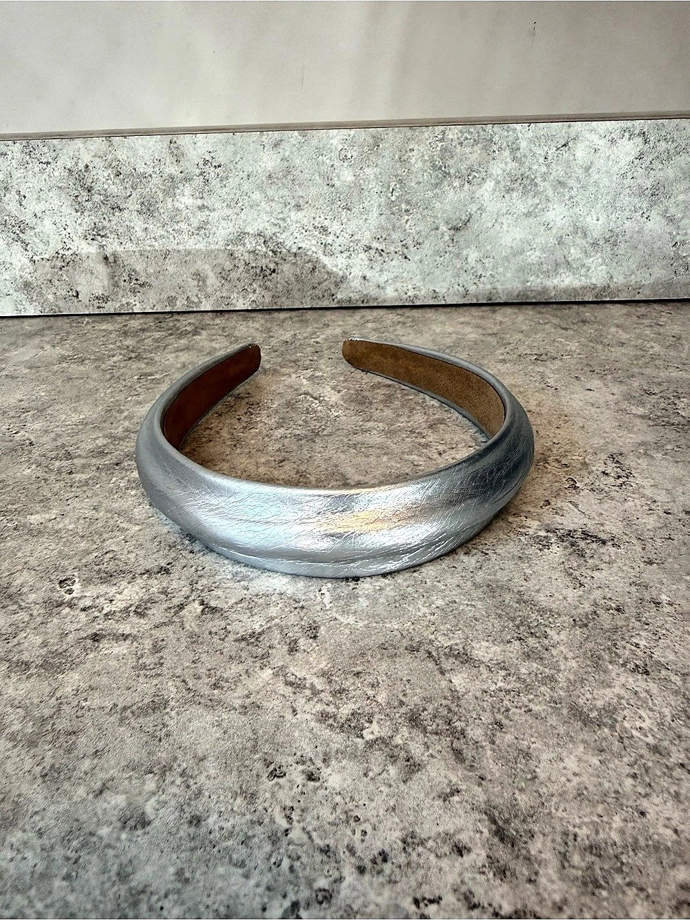 Silver Metallic Headband Like New